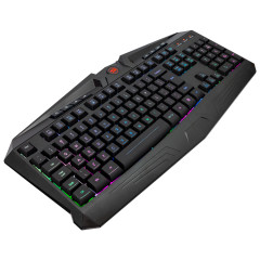 TECLADO MEMBRANA GAMER HARPE RGB PTO