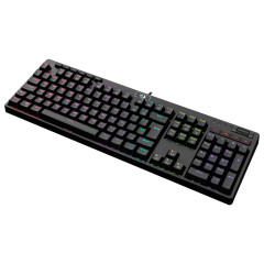 TECLADO MECANICO GAMER MANYU RGB PTO SWITCH AZUL ABNT2