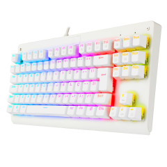 TECLADO MECANICO DARK AVENGER RGB BCO SWITCH PRETO ABNT2