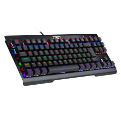 TECLADO MECANICO GAMER VISNU RAINBOW PTO SWITCH AZUL ABNT2