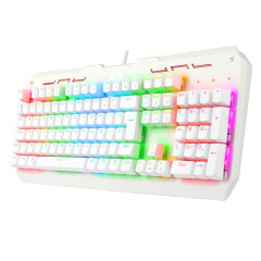 TECLADO MECANICO VARUNA RGB BRANCO SWITCH AZUL