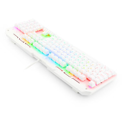 TECLADO MECANICO VARUNA RGB BRANCO SWITCH PRETO