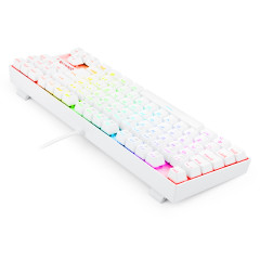 TECLADO MECANICO KUMARA RGB BRANCO SWITCH MARROM