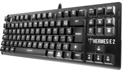 TECLADO MECANICO GAMER HERMES E2 SWITCH RED LED BRANCO