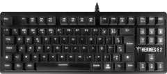 TECLADO MECANICO GAMER HERMES E2 SWITCH BROWN LED BRANCO