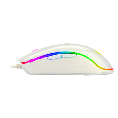 MOUSE GAMER COBRA RGB LUNAR WHITE