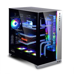 GABINETE GAMER DYNAMIC O11 DXL-A PRATA