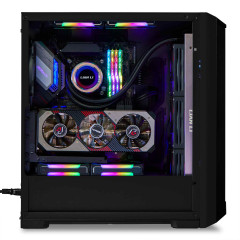 GABINETE GAMER LANCOOL 215 X PRETO