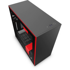 GABINETE H710B-BR PRETO/VERMELHO