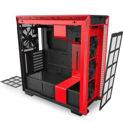 GABINETE H710B-BR PRETO/VERMELHO