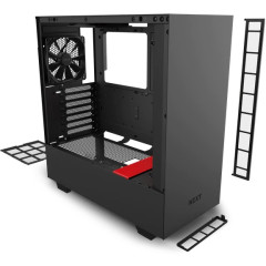 GABINETE H510B-BR PRETO/VERMELHO