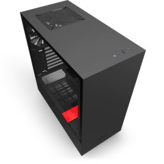 GABINETE H510B-BR PRETO/VERMELHO