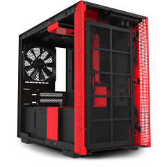 GABINETE H210I-BR PRETO/VERMELHO