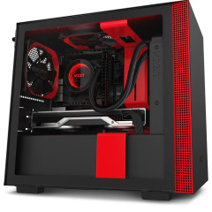 GABINETE H210I-BR PRETO/VERMELHO