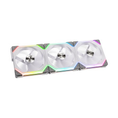 KIT GAMER UNI FAN RGB BRANCO COM 3 FANS
