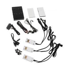 KIT GAMER UNI FAN RGB BRANCO COM 3 FANS