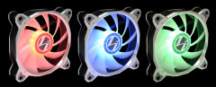 KIT COM 3 FANS RGB PWM BR LITE 120-3 SILVER