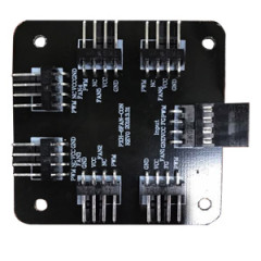KIT COM 3 FANS RGB PWM BR LITE 120-3 BLACK