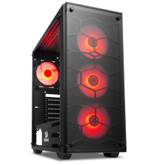 GABINETE WHEELJACK PRETO C/ 4 FANS RGB