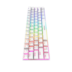 TECLADO MECANICO GAMER HERMES E3 RGB BCO SWITCH BLUE