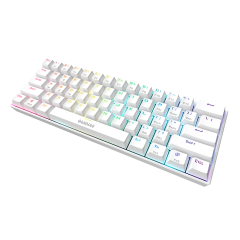 TECLADO MECANICO GAMER HERMES E3 RGB BCO SWITCH BROWN