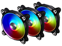 KIT COM 3 FANS ADD-RGB BR DIGITAL 3R BLACK