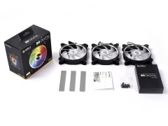 KIT COM 3 FANS ADD-RGB BR DIGITAL 3R BLACK
