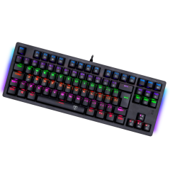 TECLADO MECANICO GAMER BALI RAINBOW PTO ABNT-2 SWITCH VERMELHO
