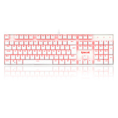 TECLADO MECANICO GAMER REDRAGON MITRA SINGLE COLOR BCO SWITCH MARRON