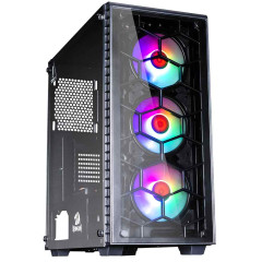 GABINETE DIAMOND STORM PRO COM 3 FAN FRONTAL
