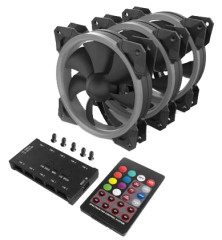 KIT GAMER C/ 3 FANS RGB F008