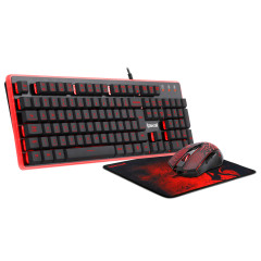 KIT GAMER TECLADO/ MOUSE/ MOUSEPAD S107