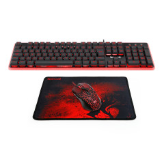 KIT GAMER TECLADO/ MOUSE/ MOUSEPAD S107