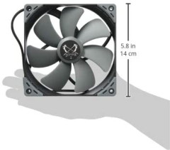 FAN KAZEFLEX 140X25MM 1800 RPM COM PWM D18S-P