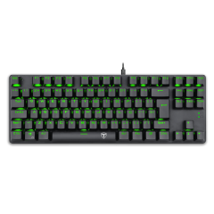 TECLADO MECANICO GAMER BORA PTO LED GREEN  SWITCH AZUL