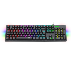 TECLADO MECANICO GAMER BERMUDA RGB PTO ABNT-2 SWITCH AZUL