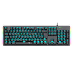 TECLADO MECANICO GAMER BERMUDA SINGLE COLOR ICE BLUE ABNT-2 SWITCH AZUL