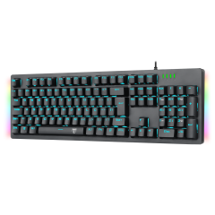 TECLADO MECANICO GAMER BERMUDA SINGLE COLOR ICE BLUE ABNT-2 SWITCH AZUL