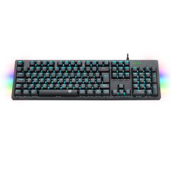 TECLADO MECANICO GAMER BERMUDA SINGLE COLOR ICE BLUE ABNT-2 SWITCH AZUL