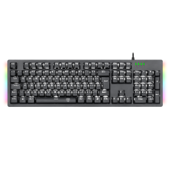 TECLADO MECANICO GAMER BERMUDA SINGLE COLOR WHITE ABNT-2 SWITCH AZUL