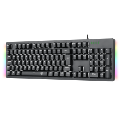 TECLADO MECANICO GAMER BERMUDA SINGLE COLOR WHITE ABNT-2 SWITCH AZUL