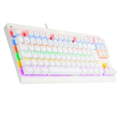TECLADO MECANICO GAMER DARK AVENGER RAINBOW BCO SWITCH AZUL ABNT2