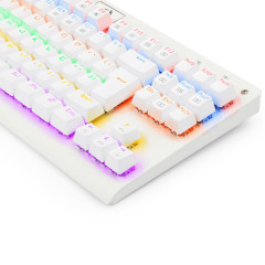 TECLADO MECANICO GAMER DARK AVENGER RAINBOW BCO SWITCH AZUL ABNT2