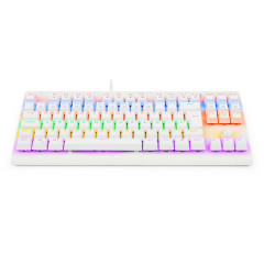 TECLADO MECANICO GAMER DARK AVENGER RAINBOW BCO SWITCH VERMELHO ABNT2
