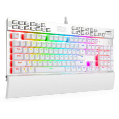 TECLADO MECANICO GAMER YAMA RGB BCO SWTICH ROXO