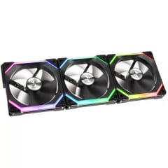 KIT GAMER UNI FAN RGB PRETO COM 3 FANS