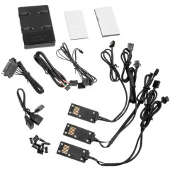 KIT GAMER UNI FAN RGB PRETO COM 3 FANS