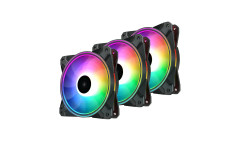 KIT FAN GAMER CF 120 PLUS RGB COM 3 FANS