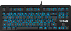 TECLADO MECANICO GAMER HERMES E2 PRETO SWITCH BLUE LED AZUL