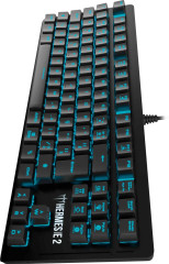 TECLADO MECANICO GAMER HERMES E2 PRETO SWITCH BLUE LED AZUL